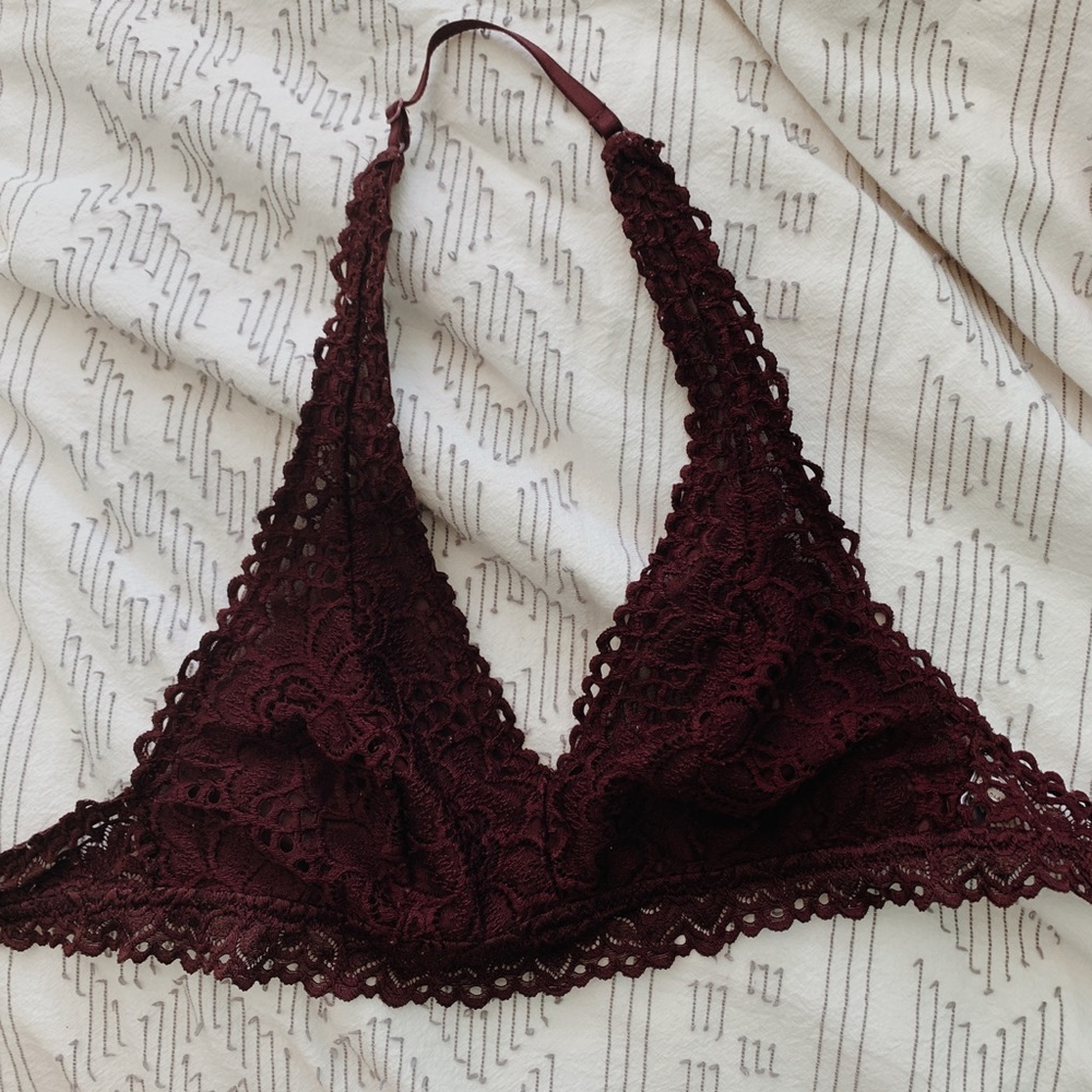 Aerie Burgundy Bralette